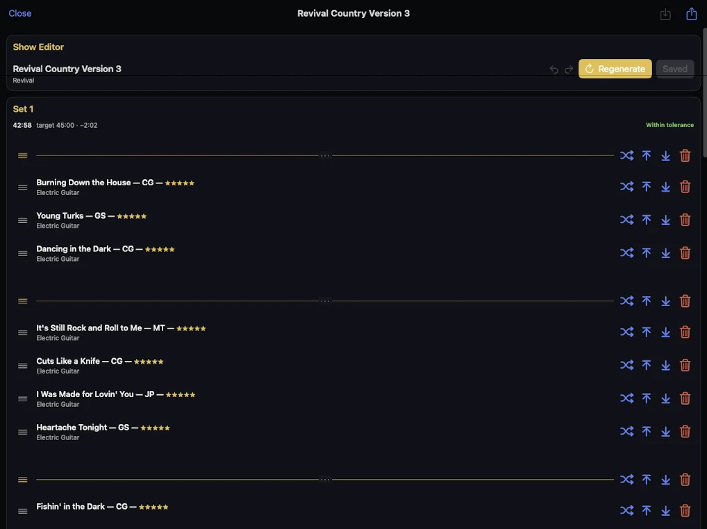 ShowGen Flow show editor